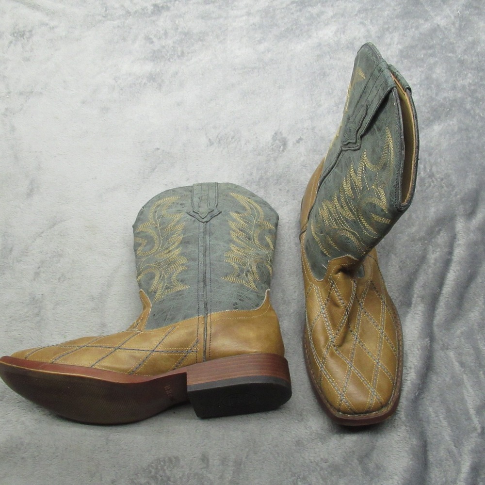 Roper Brown and Gray Western Boots